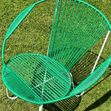 Cadeira verde feita com o Macarrão Fibreco MP